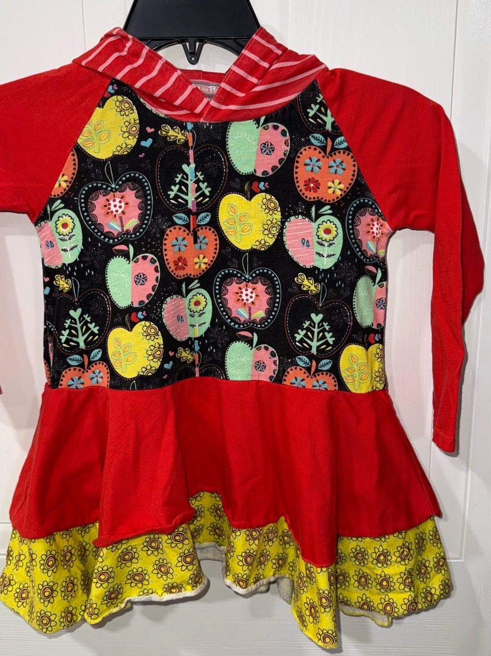 Jelly the Pug Girls Size 6 Candy Apple Collection Tiffany Knit Shirt Dress